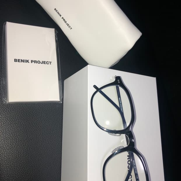 benik project bean c4 black 뿔테안경 