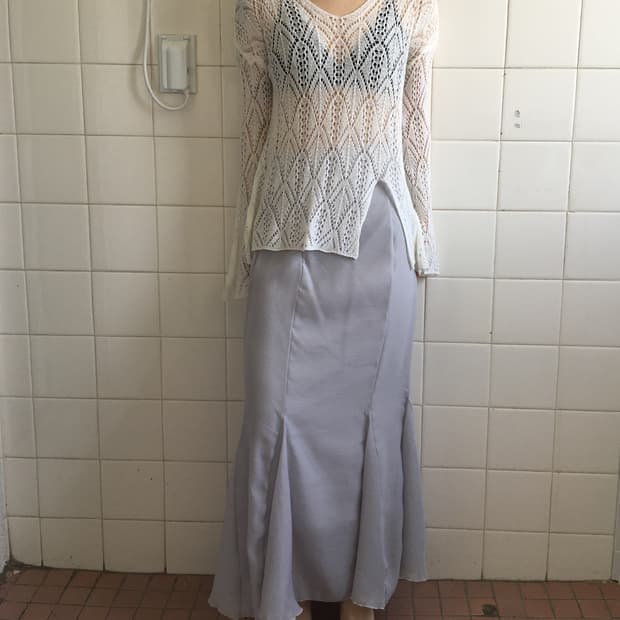 Cut off point punching knit