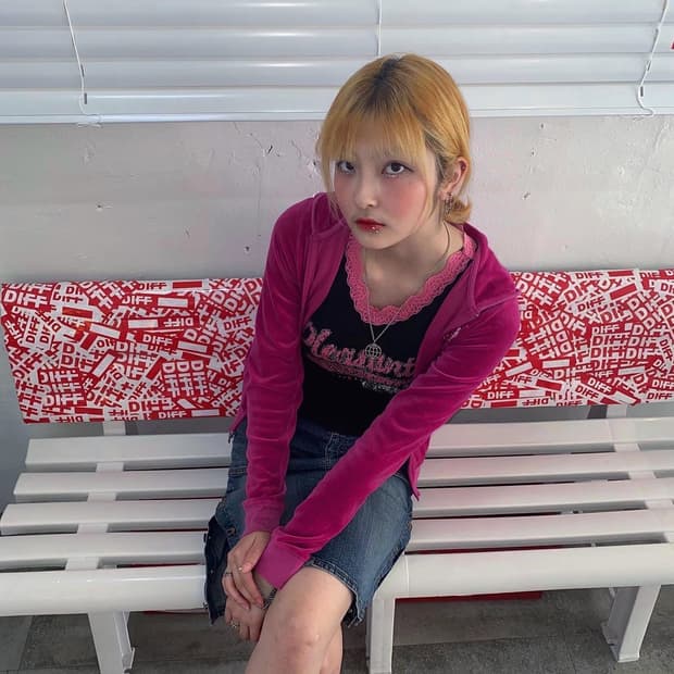 폼 미친 키치 하이틴 나시 