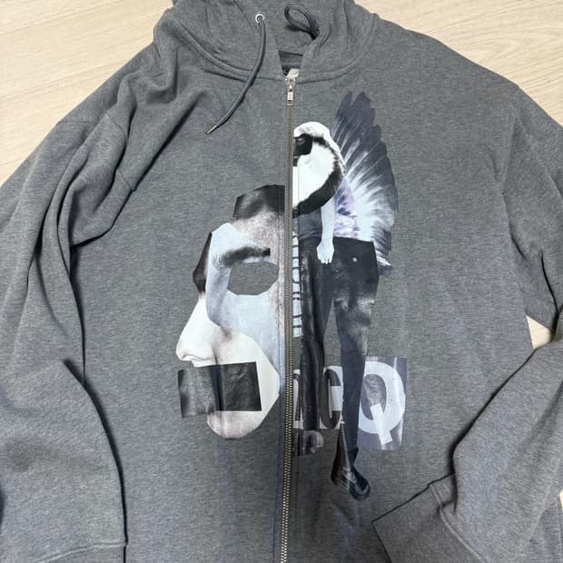 알렉산더 맥퀸 후디 집업 xl