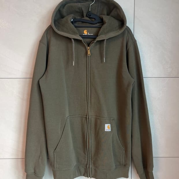 칼하트 후드 집업 올리브 카키 [S]