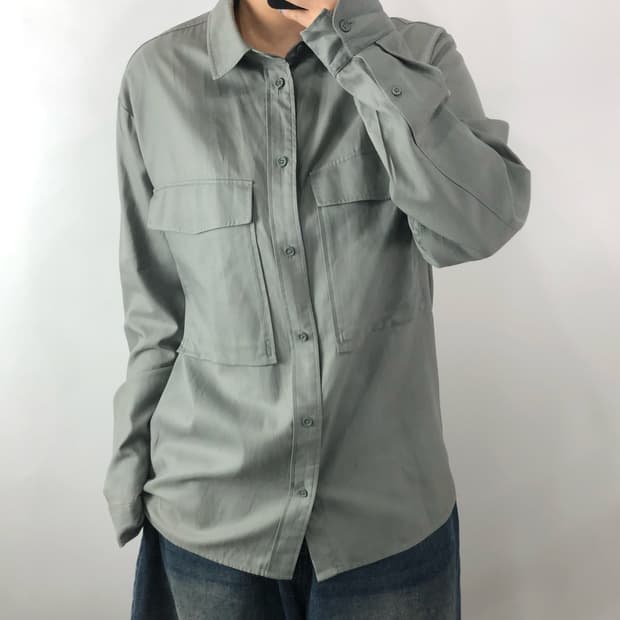 [M] 코스 투포켓 셔츠