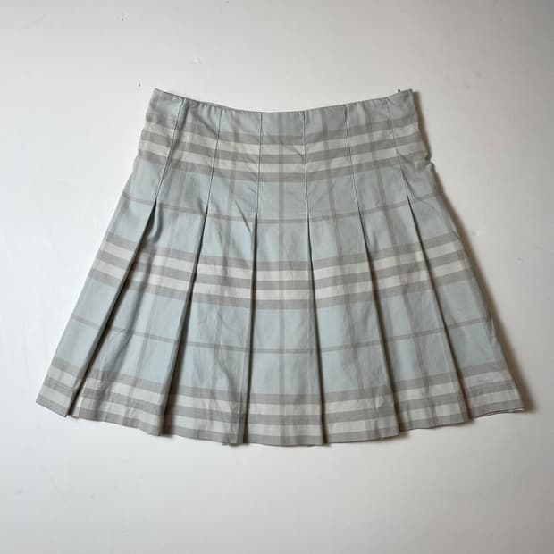 버버리 00's 체크 플리츠 스커트 PN9547