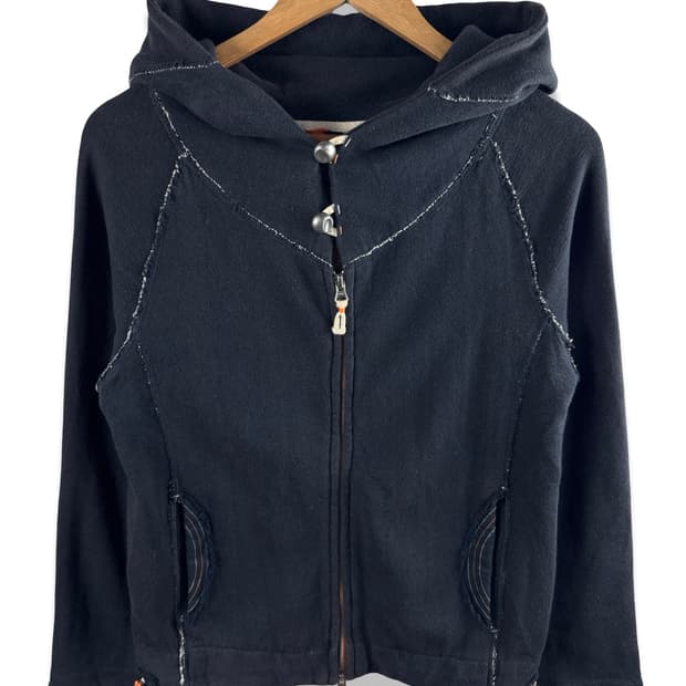 JPN Y2K 그런지 데미지드 후드집업2374