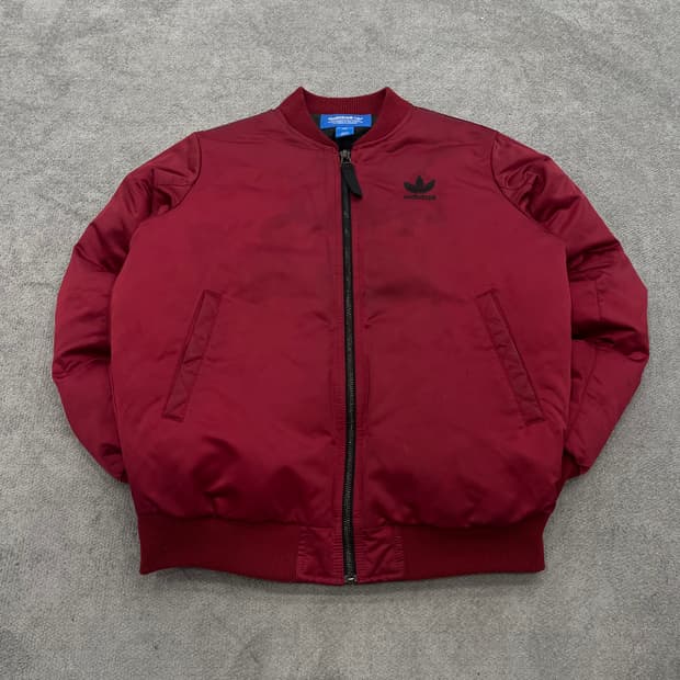 85 아디다스 레드 봄버 자켓