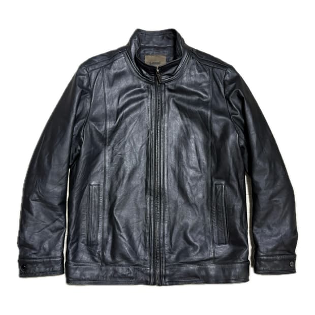 빈티지 lanzi 가죽 자켓