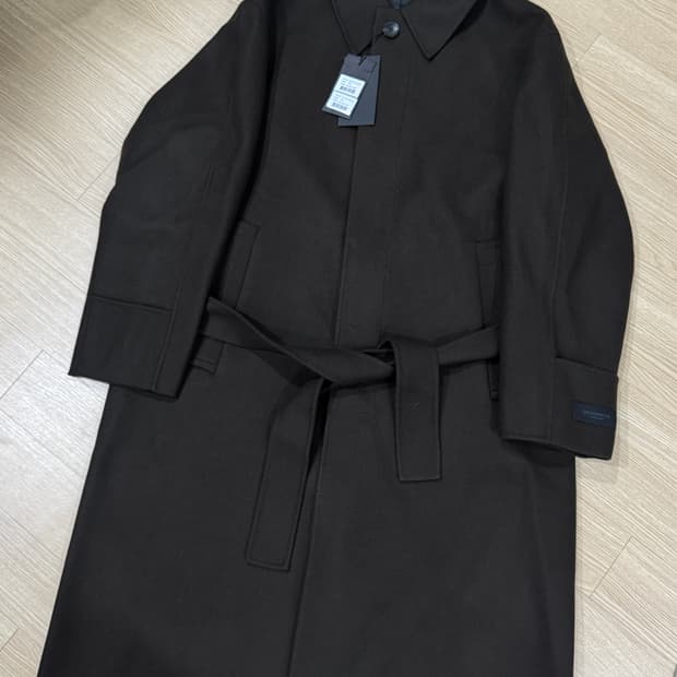 [100] 지오송지오 25FW 발마칸 핸드메이드 코트 다크브라운