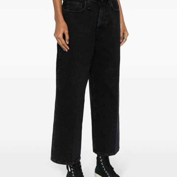 R13알써틴 블랙 데님