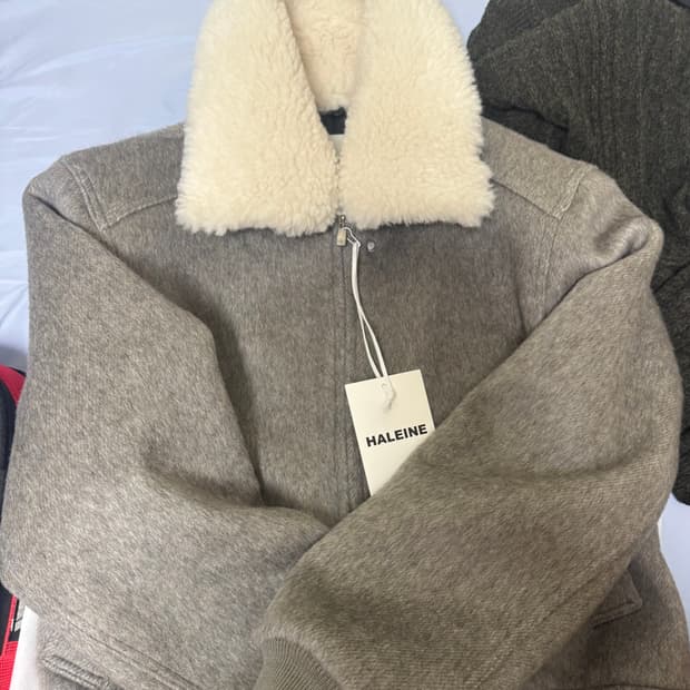 알렌느 알파카 시어링 블루종 1사이즈