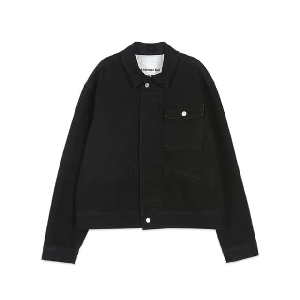앤더슨벨 매트로우컷 데님 자켓 L사이즈
