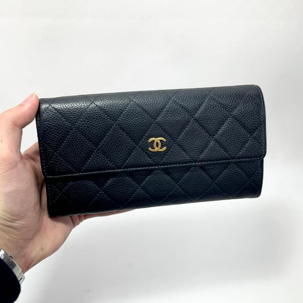 샤넬 캐비어 장지갑
