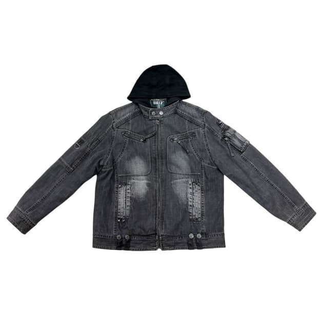 UGIZ 워싱누빔청자켓