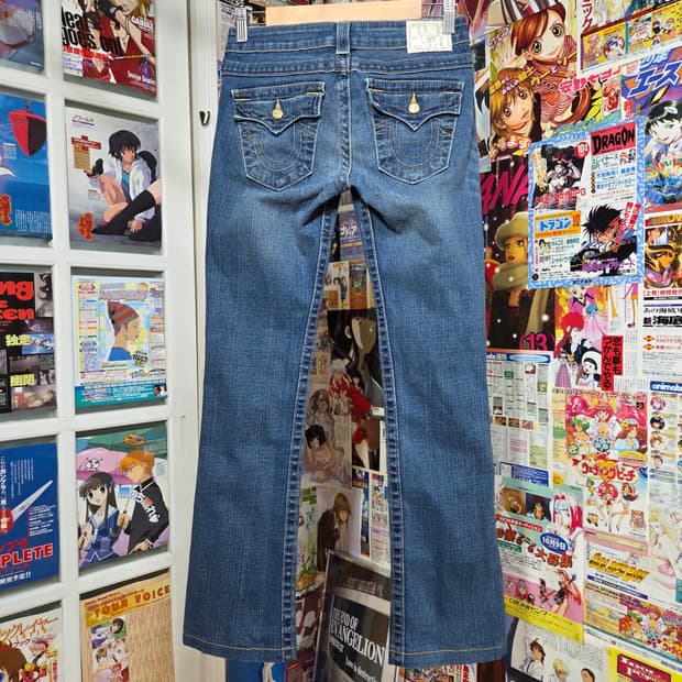 트루릴리전 베키 로우라이즈 데님 팬츠