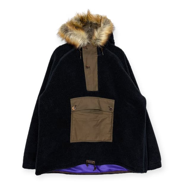 컬러 비콘 플리스 후리스 풀오버 후드 자켓