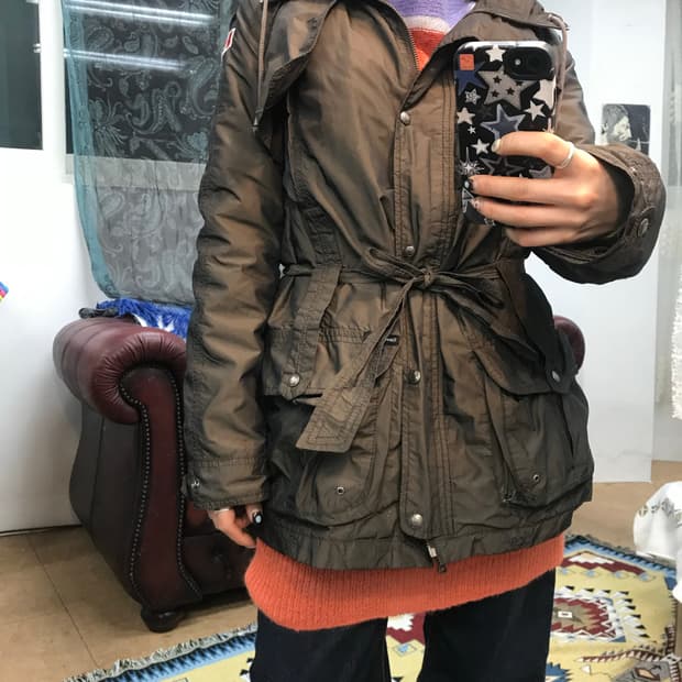 캘빈클라인 여성 하프 야상 자켓 