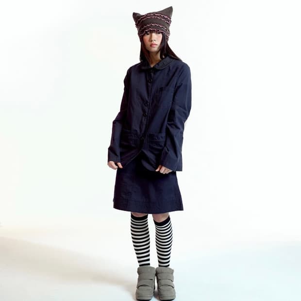 (구해요!)코이세이오 자켓 스커트 세트 2 RAW EDGE COTTON