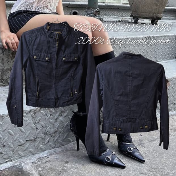 TEENIE WEENIE 2000s Crop buckle jacket
