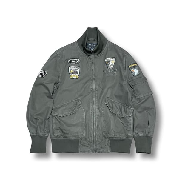 [XL] H.T.NIAO 패치 항공 자켓