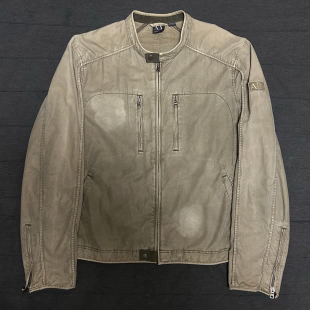 아르마니 익스체인지 바이커 자켓