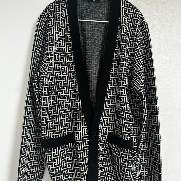 발망 모노그램 가디건 블랙 L