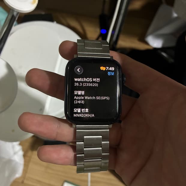 [배터리100%/상태최상] 애플워치 SE 2세대 44mm 미드나이트 GP