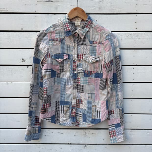 Polo 폴로 진스 패치워크 셔츠