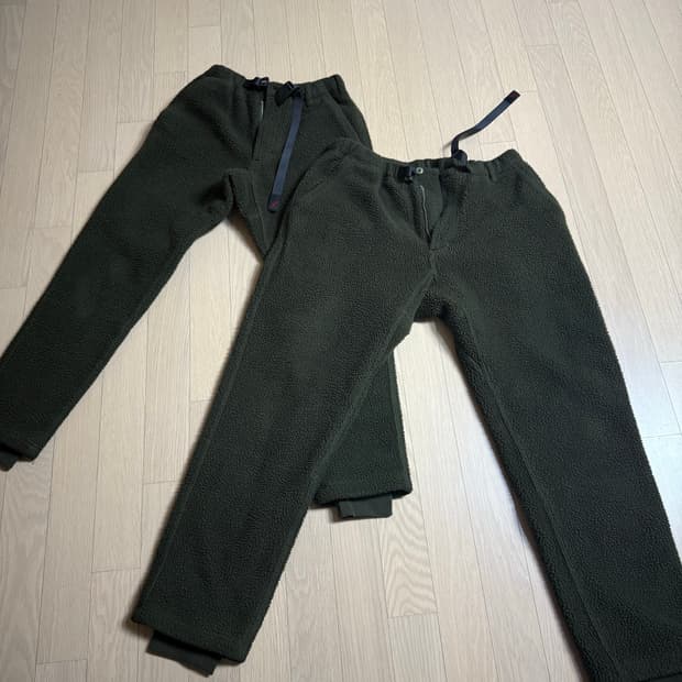 그라미치 플리스 팬츠 2벌 일괄 판매