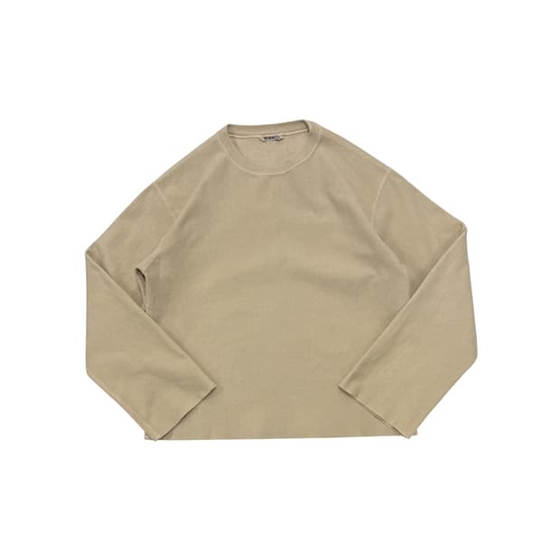 Auralee cut-off sweatshirts