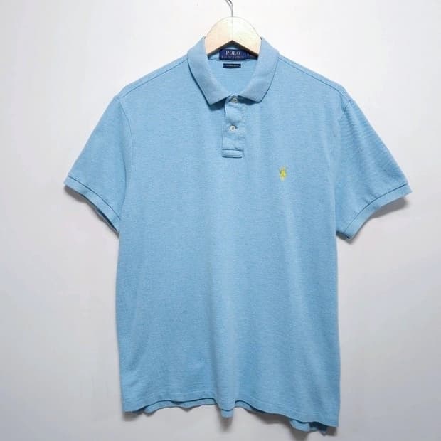 105 POLO 폴로 랄프로렌 반팔 카라티 스카이블루