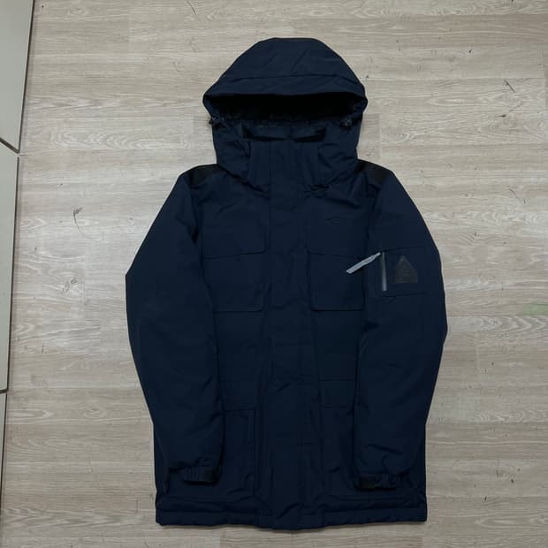 프로스펙스 아웃도어 덕다운 방풍 후드 패딩 점퍼 [네이비] M/95