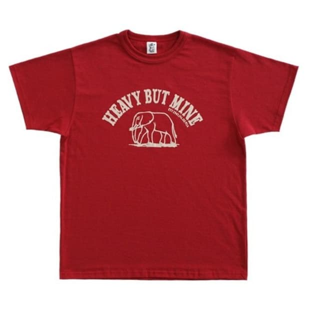 컬렉트피시스 HEAVY BUT MINE T-SHIRTS (RED) XL