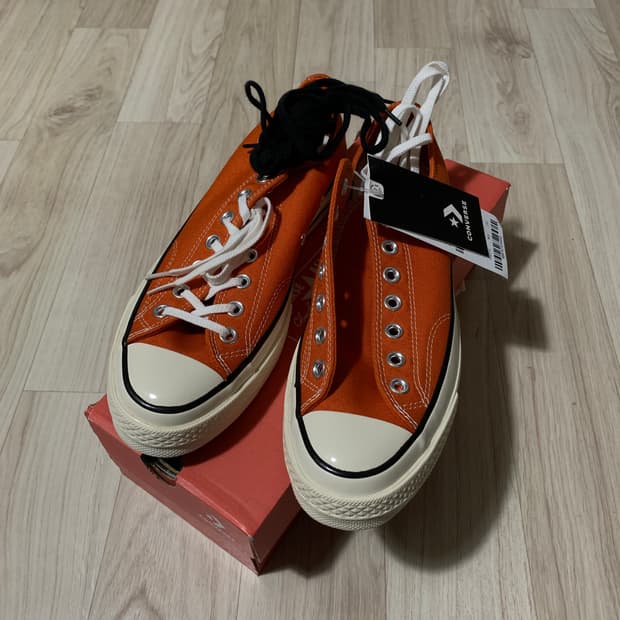 컨버스 척70 ox 오렌지 270 새상품
