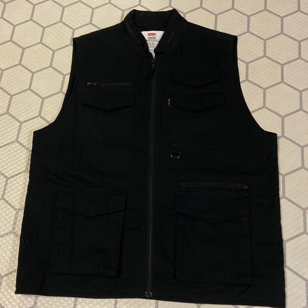 (L) 슈프림 00s 유틸리티 카고 베스트 블랙