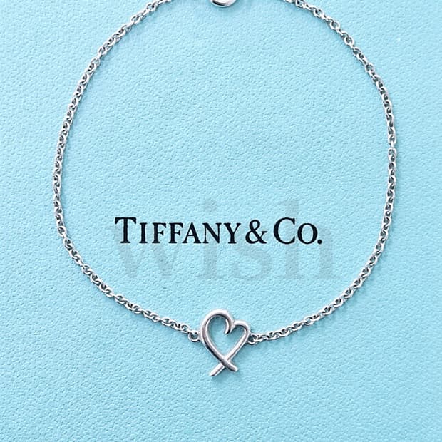 티파니앤코 러빙하트 팔찌 실버 M사이즈 17.8cm [정품/풀구성]