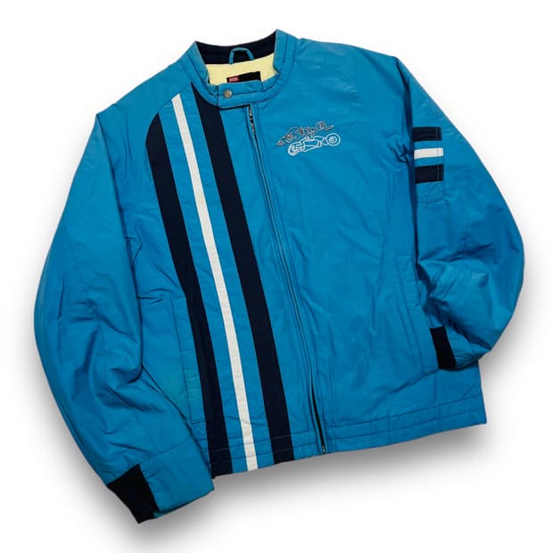 디젤 로드 워리어 빈티지 바이커 집업 자켓