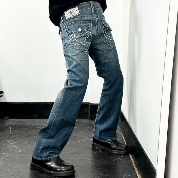 트루릴리전 월드투어 데님 팬츠