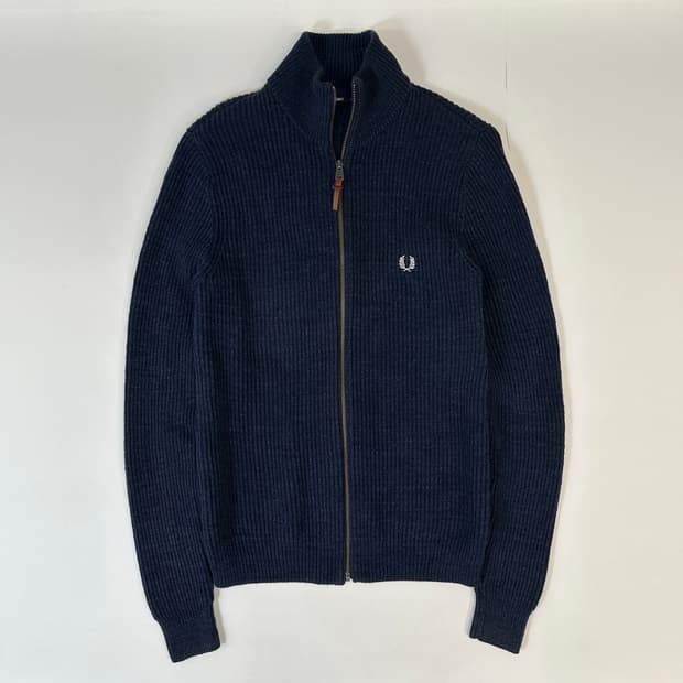 프레드페리 니트 풀집업 