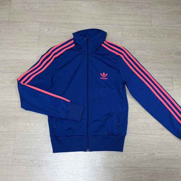 아디다스 파이어버드 트랙탑 블루 핫핑크 져지 90