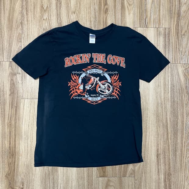 길단 바이크 빈티지 반팔 티셔츠 L