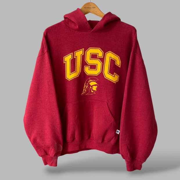 (L)빈티지 러셀 USC 스웨트 후드티셔츠