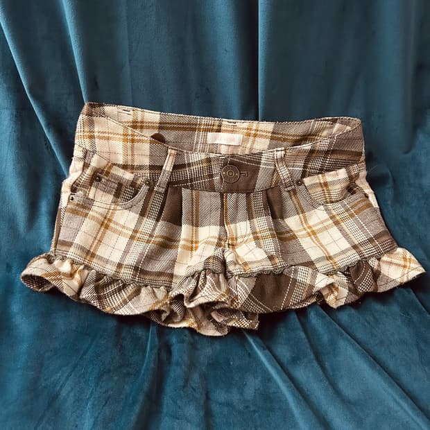 리즈리사 개대장 초코바닐라깔 라떼갸루 로우라이즈 숏팬츠