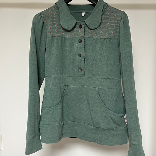 코튼 후드 셔츠