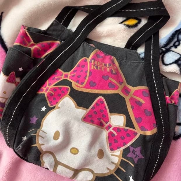 헬로키티 에코백 보부상백 키치갸루템 