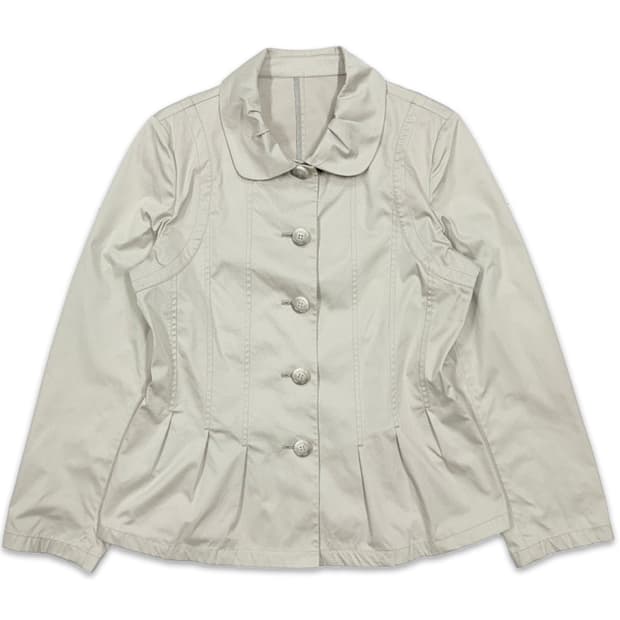 빈티지 아이보리 라인 플레어 자켓