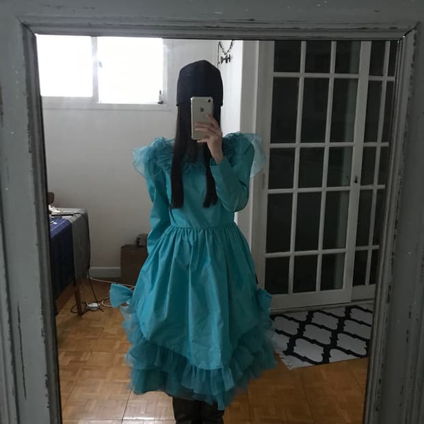 vintage frill dress