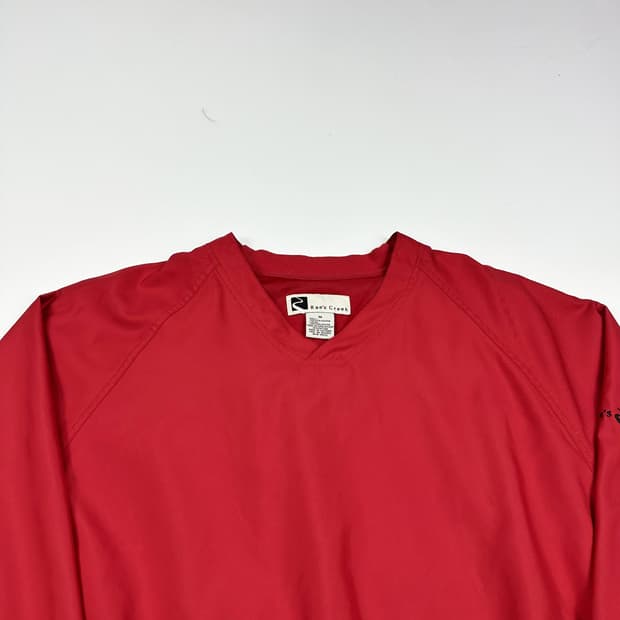 VTG 빈티지 레드 바람막이 웜업 (실측 L)