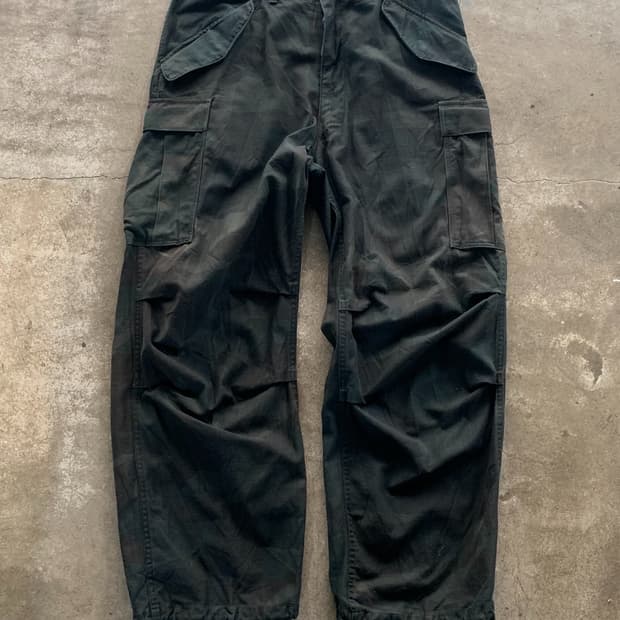 80s 미군 M-65 우드랜드 필드 트라우저 오버다잉