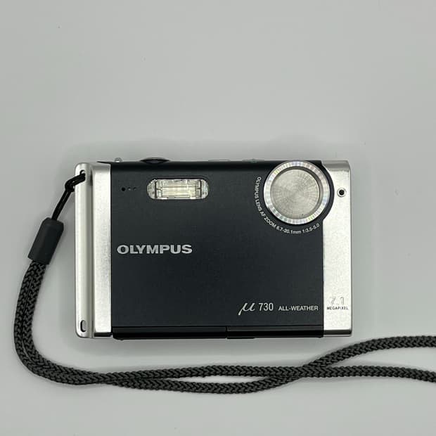 Olympus mju 730 크리에이티브 블랙 한정판 디지털 카메라