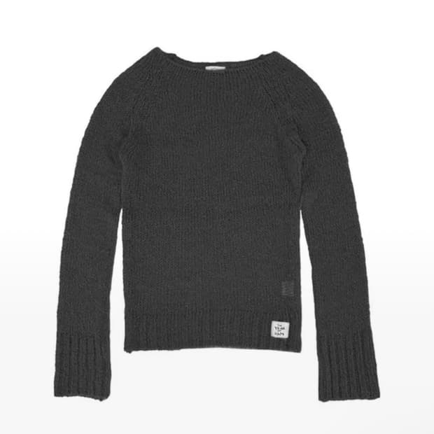 애즈온 니트 GREETING NETTED KNIT / CHARCOAL