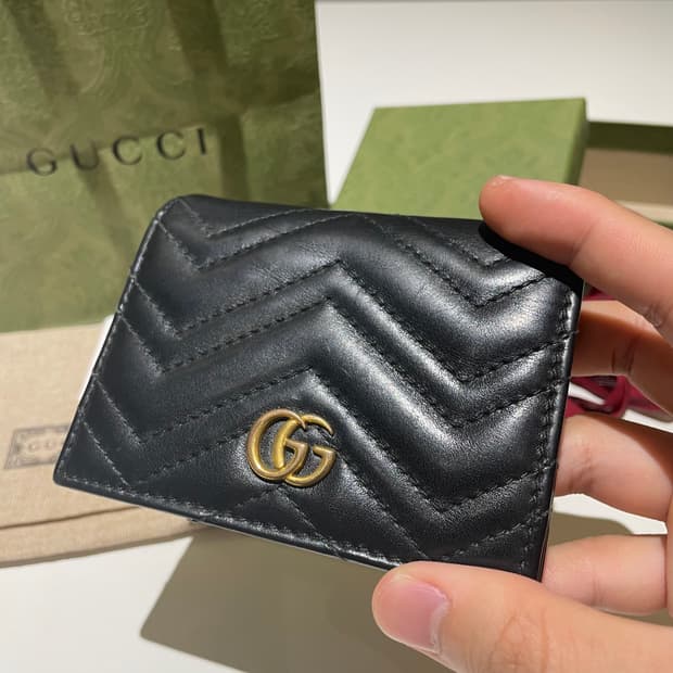 [풀박스] 구찌 GG 마몽 마틀라세 반지갑 중지갑 팔아요